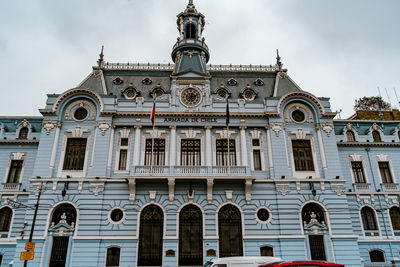 Low angle view of building against sky