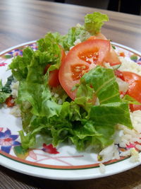 Close-up of served food