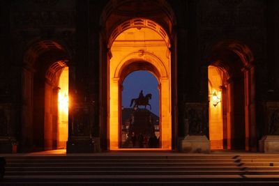 Church in the dark