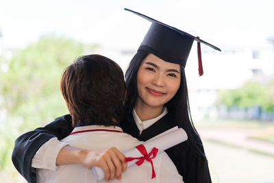 Portrait of a smiling young woman