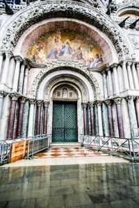 Facade of church