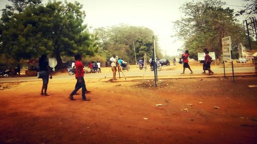 People in park