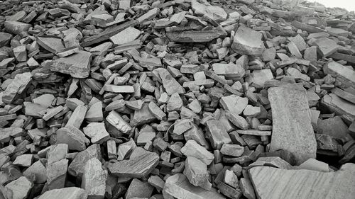 Full frame shot of stones