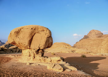 Rock formations in desert