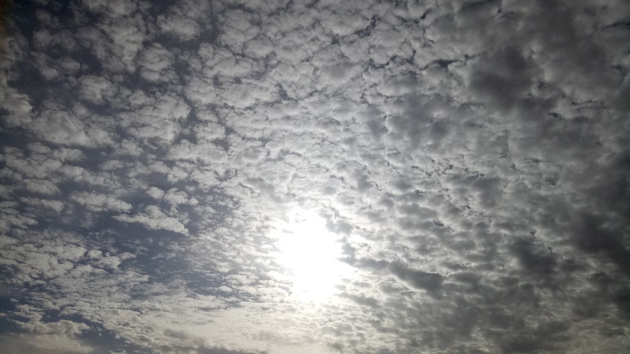 LOW ANGLE VIEW OF BRIGHT SUN IN SKY