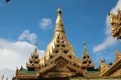 Low angle view of pagoda