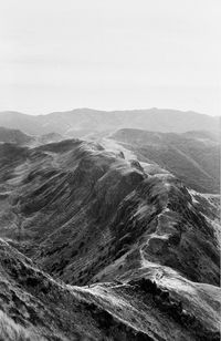 High angle shot of rocky landscape