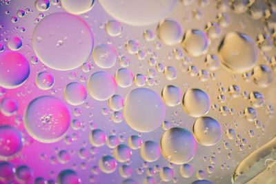 Close-up of bubbles