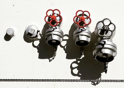 Close-up of electric lamp