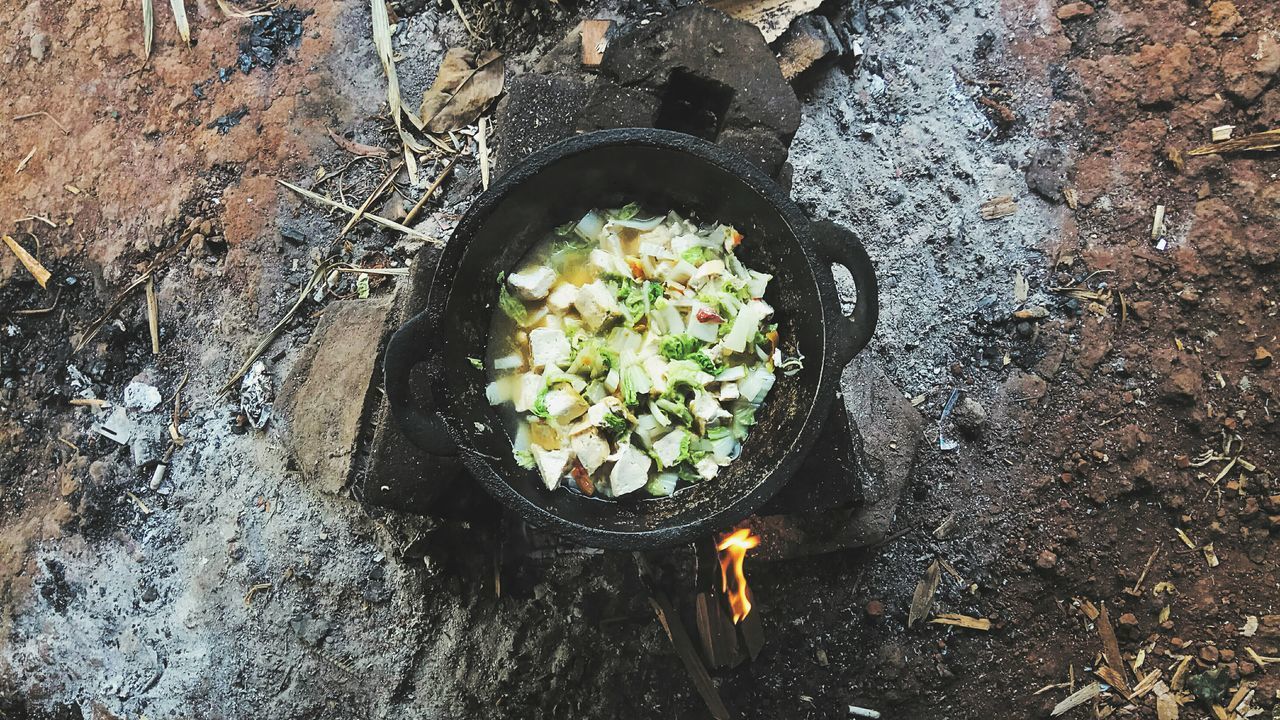 CLOSE-UP HIGH ANGLE VIEW OF FOOD