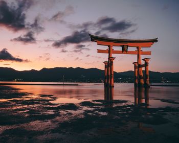 Itsukushima shrine sunset
