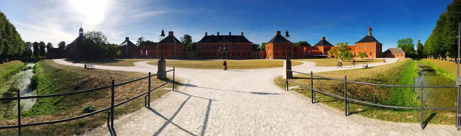 Panoramic view of buildings against sky