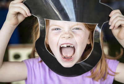 Close-up portrait of a girl