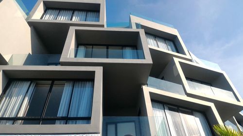 Low angle view of building against sky