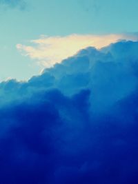Low angle view of clouds in sky