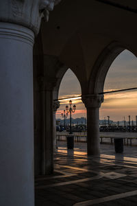 Palazzo ducale at sunrise.