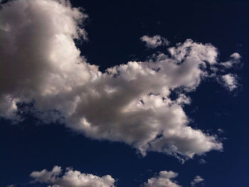 Low angle view of cloudy sky