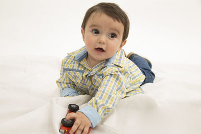 Portrait of cute baby