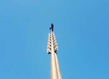 Low angle view of tower against clear sky