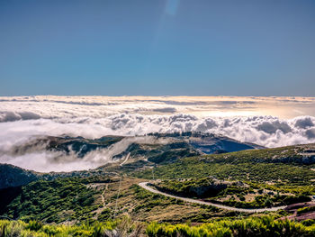 View from pico de arieiro. madeira island, portugal.