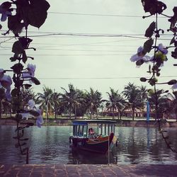 Boats in river