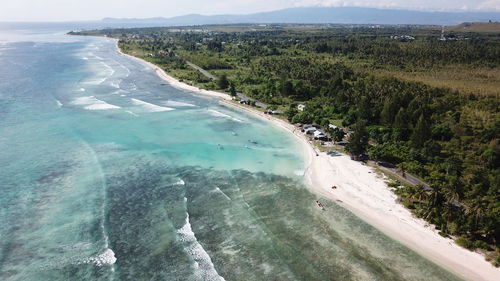 Aerial view of sea