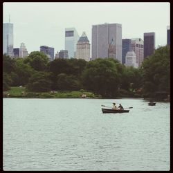 City skyline with waterfront