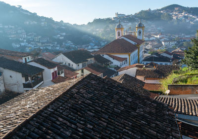 View of buildings in town