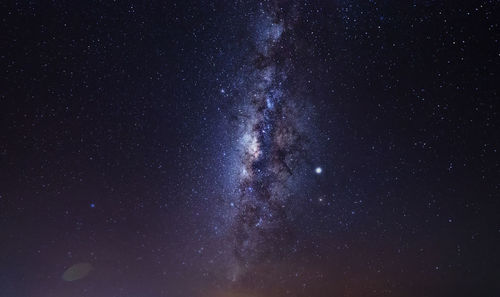 Low angle view of stars in sky