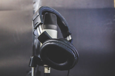 Close-up of headphones 