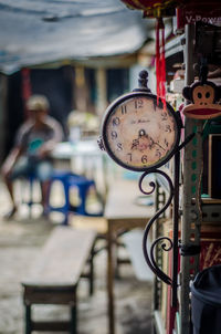 Close-up of clock