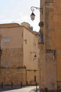 Low angle view of building against sky