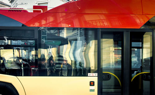 Train in bus