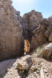 View of old ruins against sky