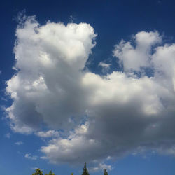 Low angle view of cloudy sky