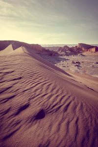 Scenic view of desert against sky