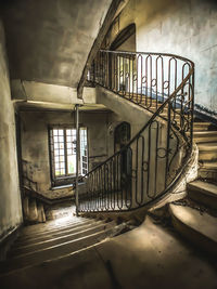 Interior of abandoned building