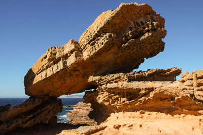 Pot alley - scenic rock formations along the coastline, kalbarri national park, western australia
