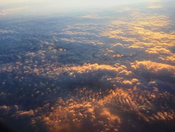 Aerial view of cloudscape