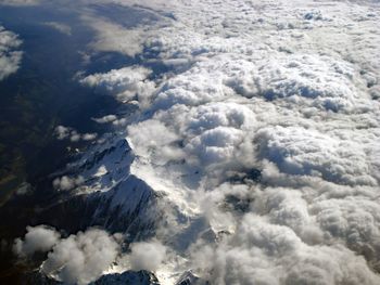 Aerial view of cloudscape