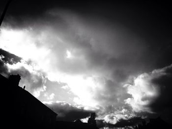 Low angle view of cloudy sky