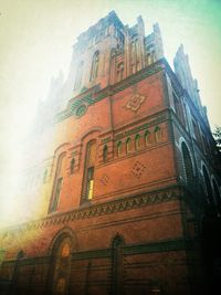 Low angle view of historical building