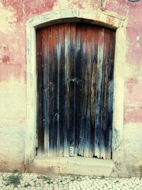 Close-up of door