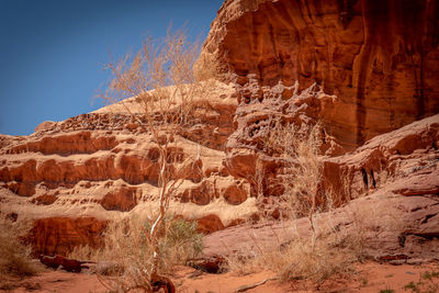 Rock formations in a desert