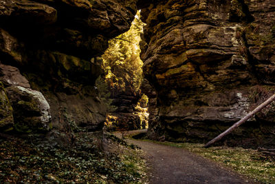 Rock formation amidst rocks