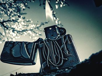 Low angle view of tree against sky