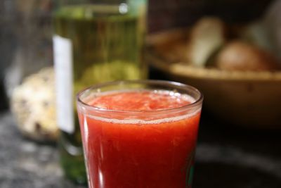 Close-up of drink on table