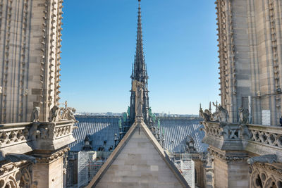 View of bridge and buildings in city