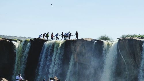 People enjoying in water