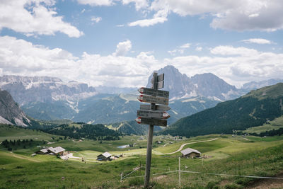 Scenic view of landscape against sky